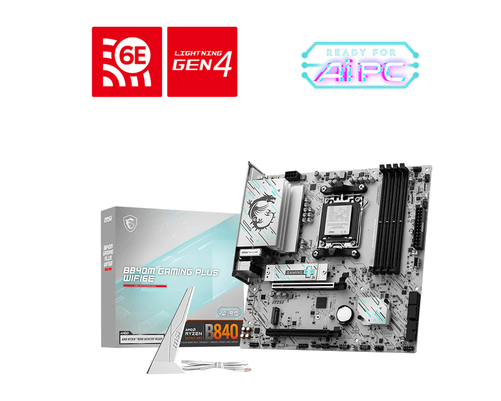 MSI B840M GAMING PLUS WIFI6E